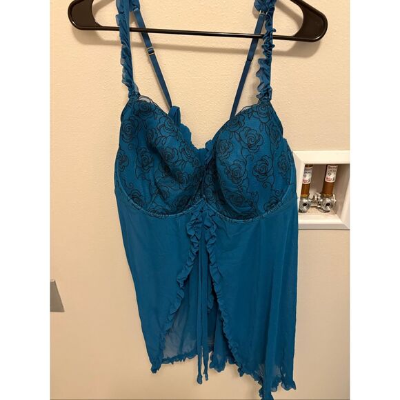 NWT Cacique Blue Babydoll 26/28 - Picture 1 of 4
